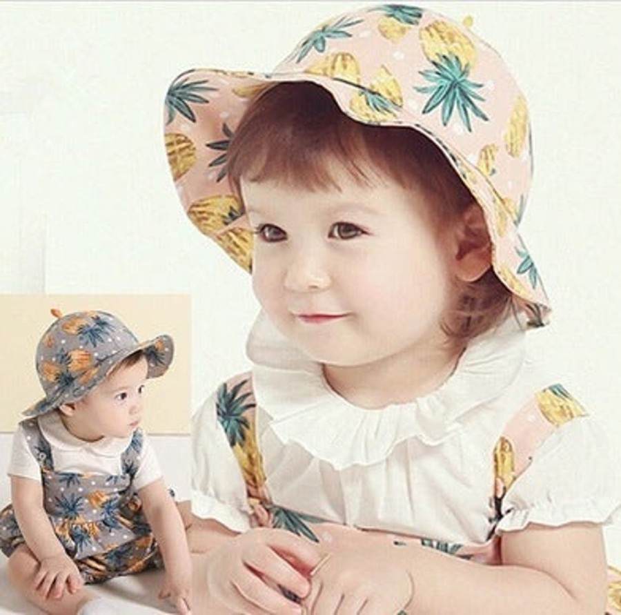 Accessories Mini Me Ltd | Pineapple Kids Hat (6M-18M)