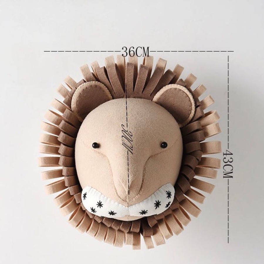 Kids Bedroom Mini me | Lion-Felt Animal Head