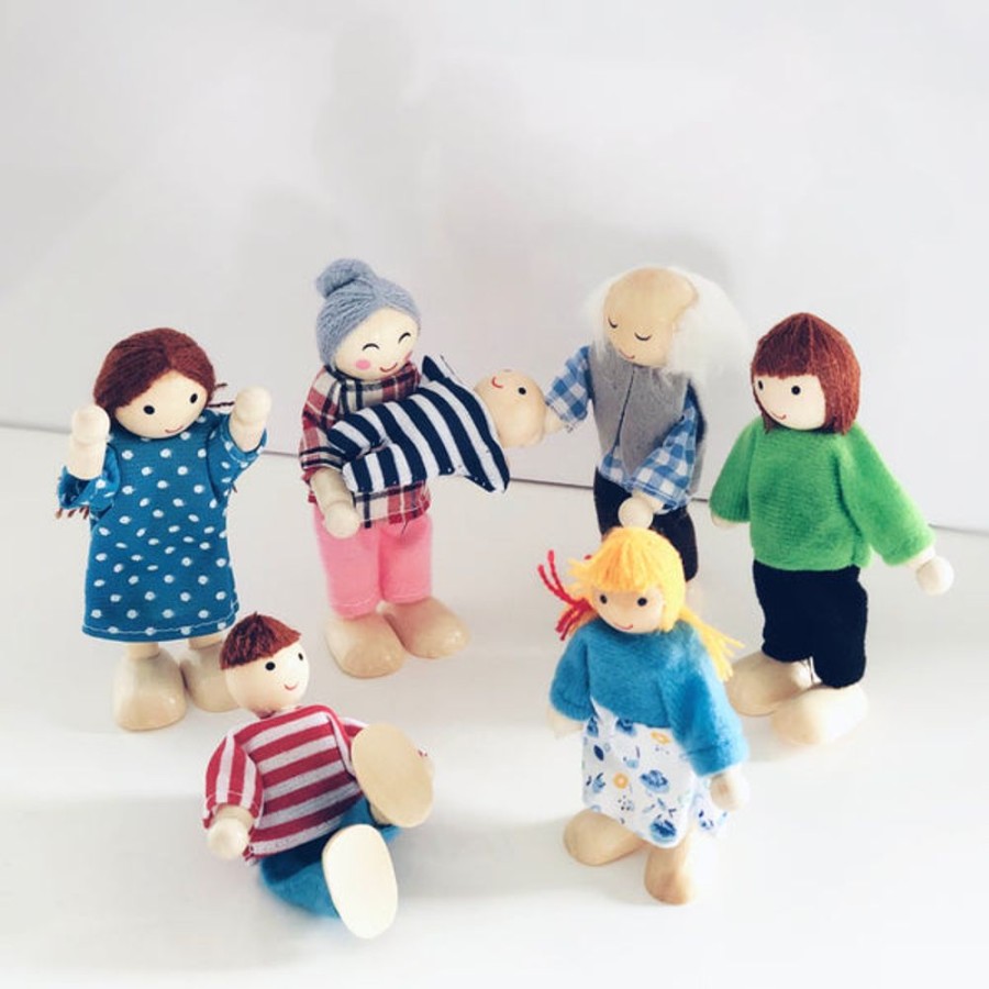 Toy Mini Me Ltd | Morden Doll House Family 7 Dolls