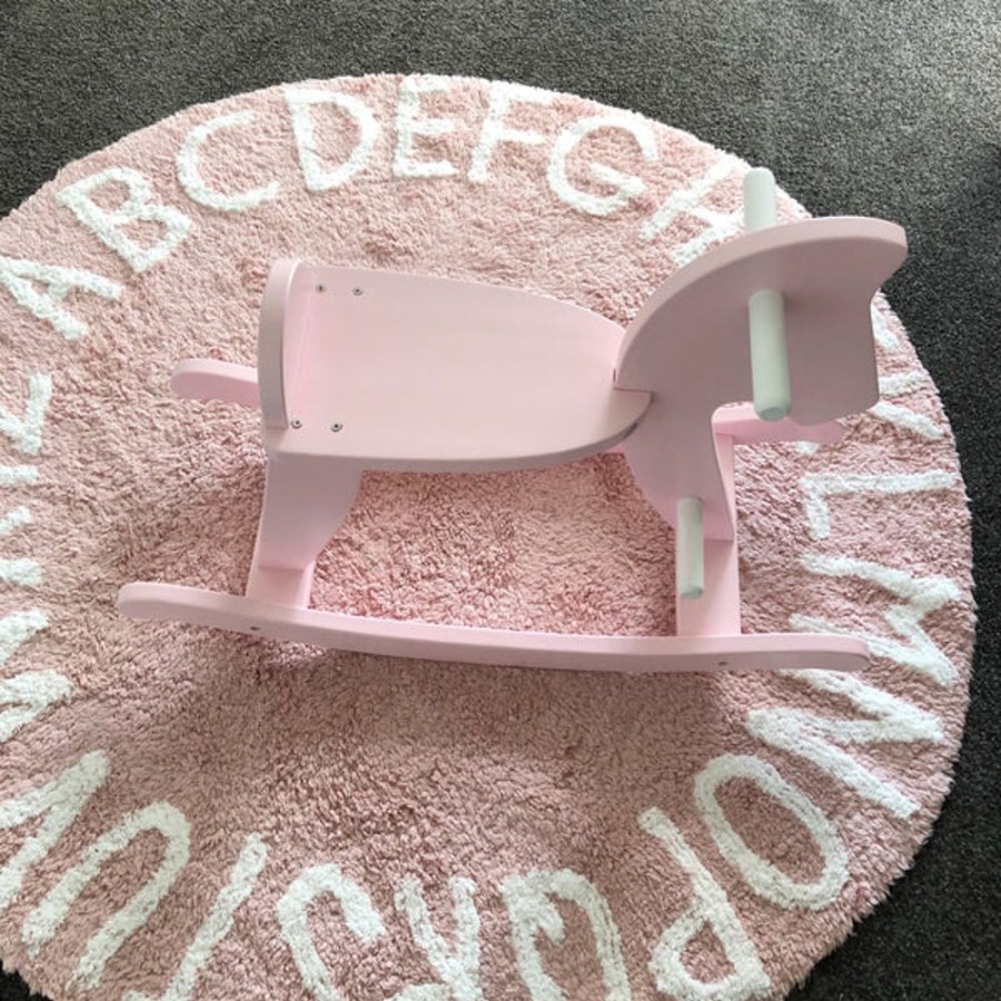 Ride On Mini Me Ltd | Wooden Rocking Horse -Pink