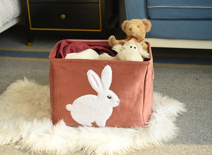 Kids Bedroom Mini Me Ltd | Velvet Bunny Storage Bag