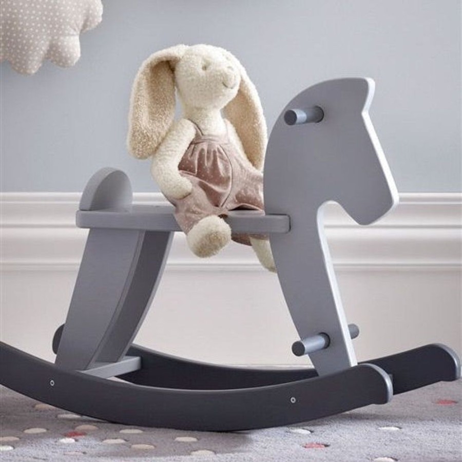 Ride On Mini Me Ltd | Wooden Rocking Horse Bluish Grey