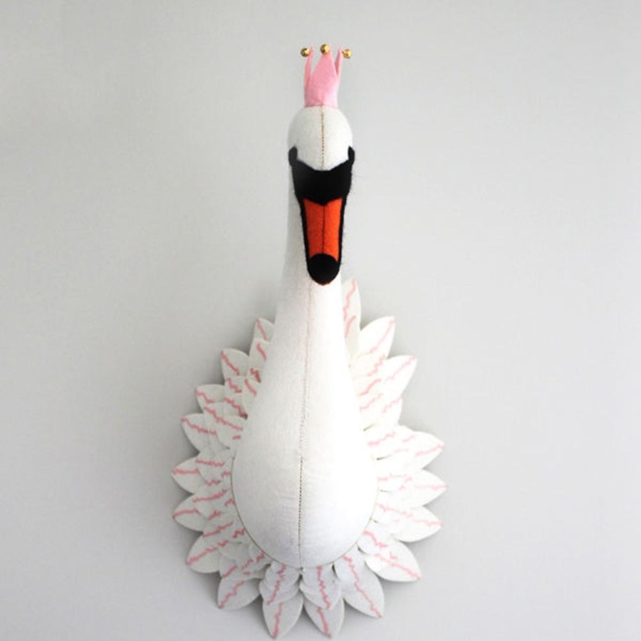 Kids Bedroom Mini me | Swan-Felt Animal Head