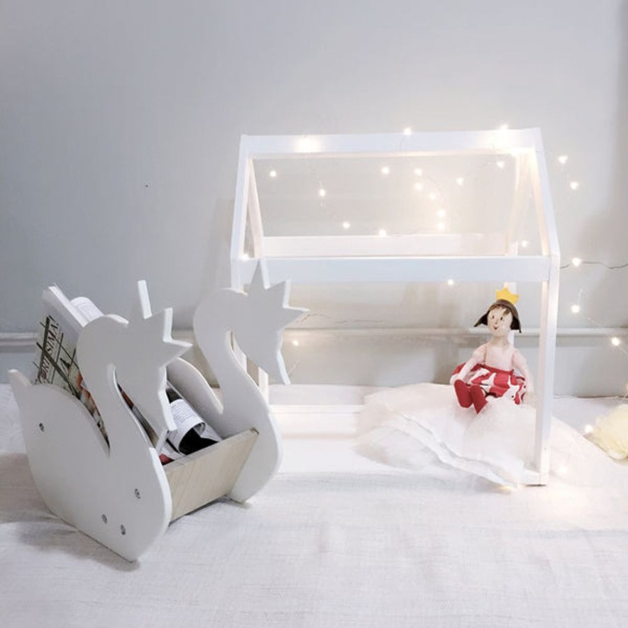 Kids Bedroom Mini Me Ltd | Wooden Swan Book Storage