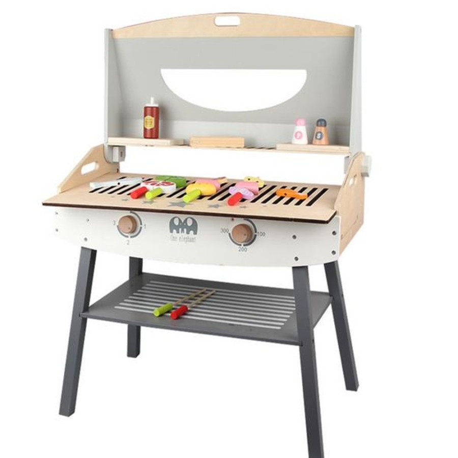 Toy Mini Me Ltd | Wooden Bbq Set With Accessories