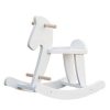 Ride On Mini Me Ltd | White Wooden Rocking Horse