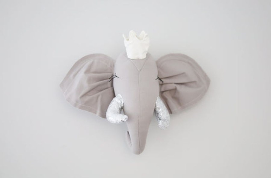 Kids Bedroom Mini Me Ltd | Cotton Elephant Wall Art