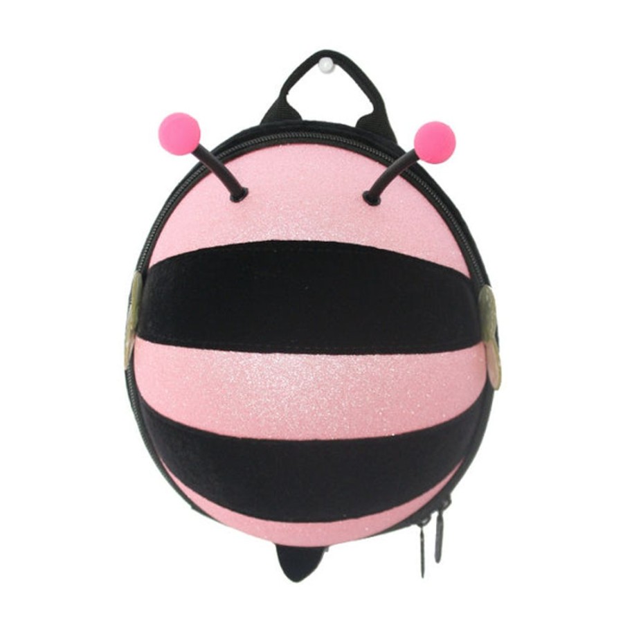 Backpack supercute | Mini Shining Bumble Bee Backpack With Strap / Harness-Pink