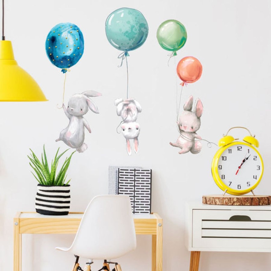 Kids Bedroom Mini Me Ltd | Wall Sticker - Bunny & Balloon