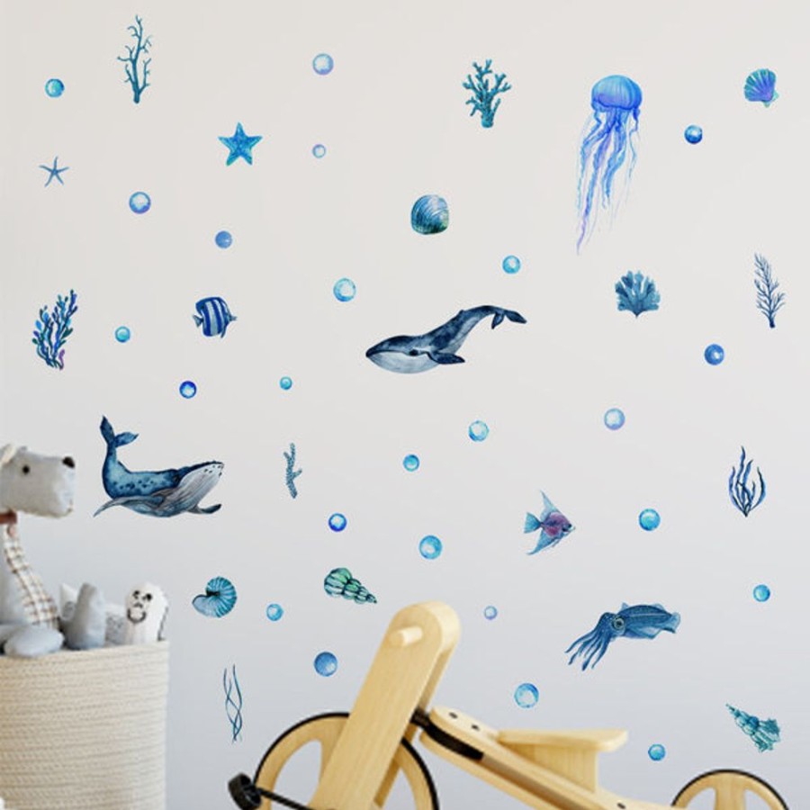 Kids Bedroom Mini Me Ltd | Glow In The Dark Wall Sticker - Underwater World