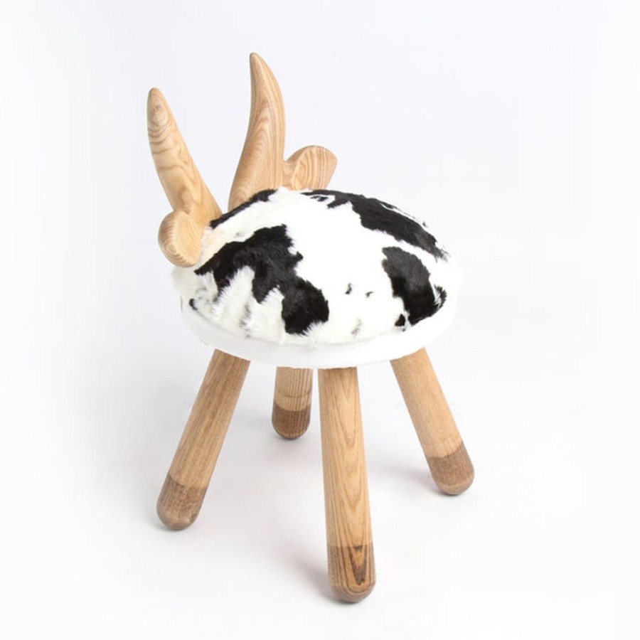 Kids Bedroom Mini Me Ltd | Little Cow-Handmade Wooden Kids Chair