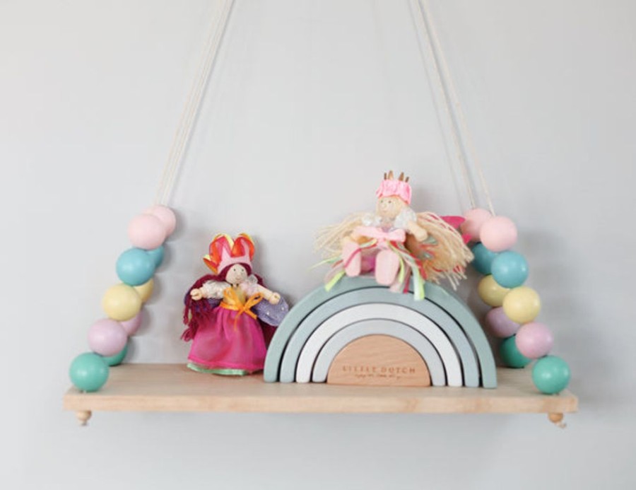 Kids Bedroom Mini Me Ltd | Colorful Wooden Display Shelf/ Wall Decoration