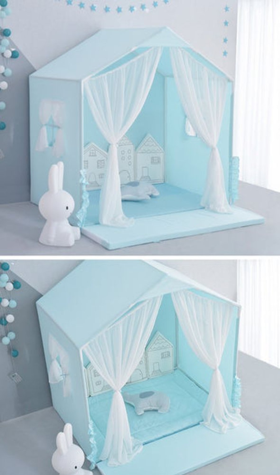 Kids Bedroom Mini Me Ltd | Green Little Dove Kids Indoor Playhouse /Floor Bed