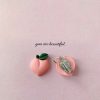 Accessories earrings | Peach Clip On Earrings