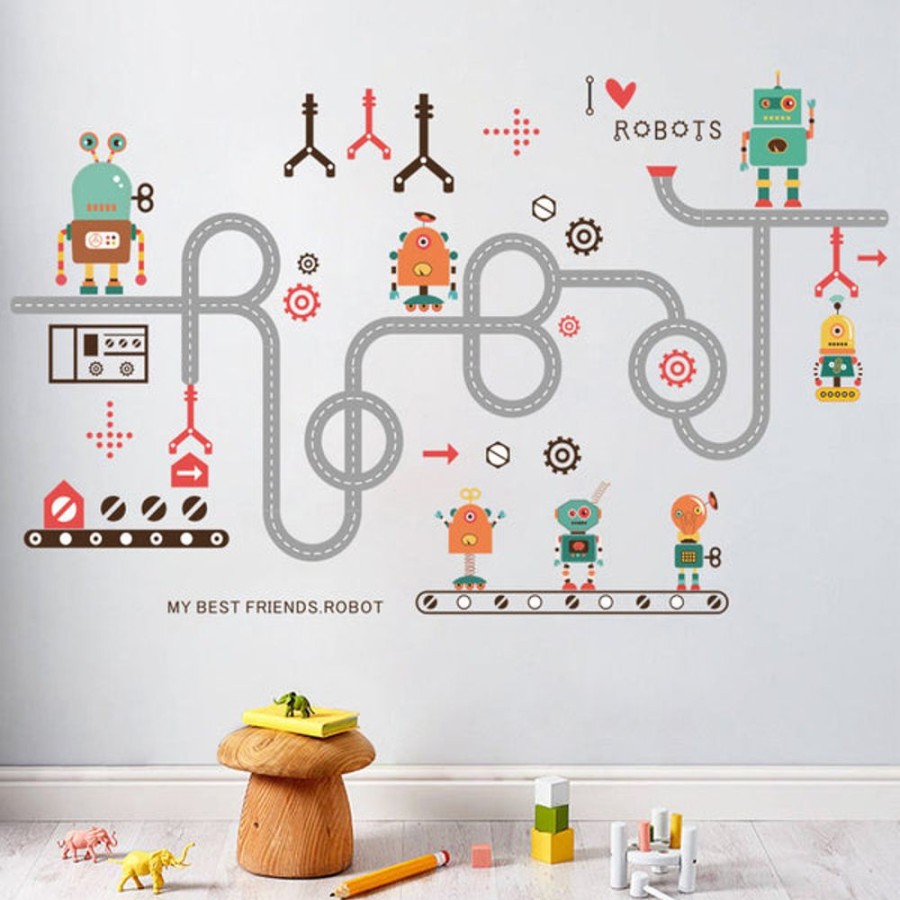 Kids Bedroom Mini Me Ltd | Robots Wall Sticker