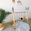 Baby Mini Me Ltd | Tracy Wooden Baby Gym With 4 Felt Toys