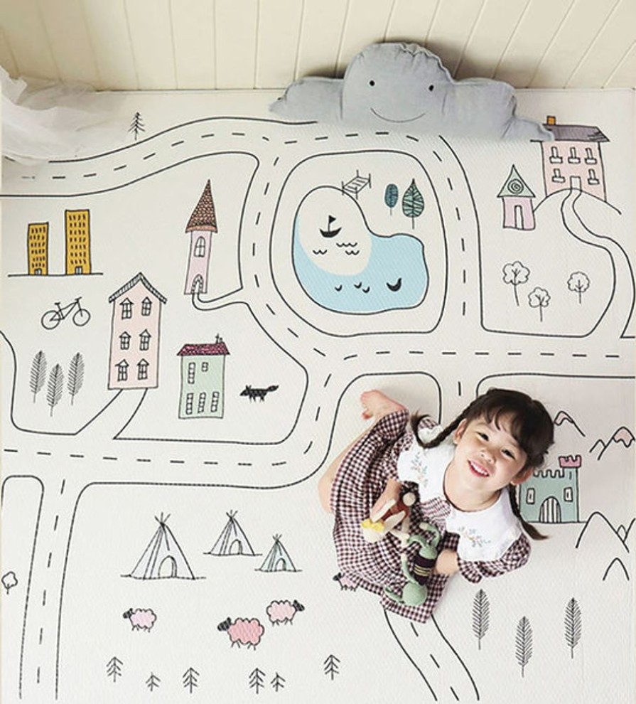 Kids Bedroom Mini Me Ltd | Soft Country Road Rug