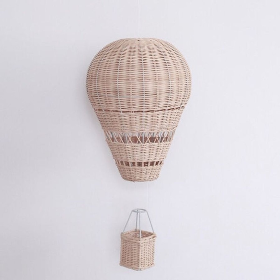 Kids Bedroom Mini me | Rattan Hot Air Ballon Decoration