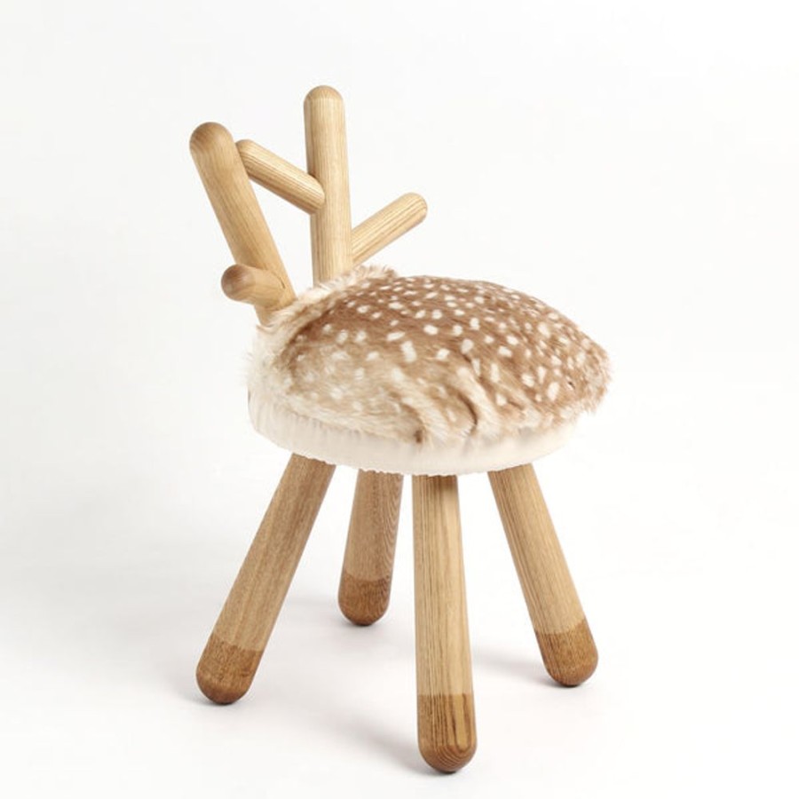 Kids Bedroom Mini Me Ltd | Pre Order- Little Deer-Handmade High Quality Wooden Chair