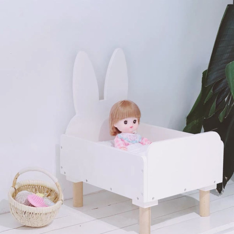 Toy Mini Me Ltd | Rabbit Shape Doll Bed & Bedding Set