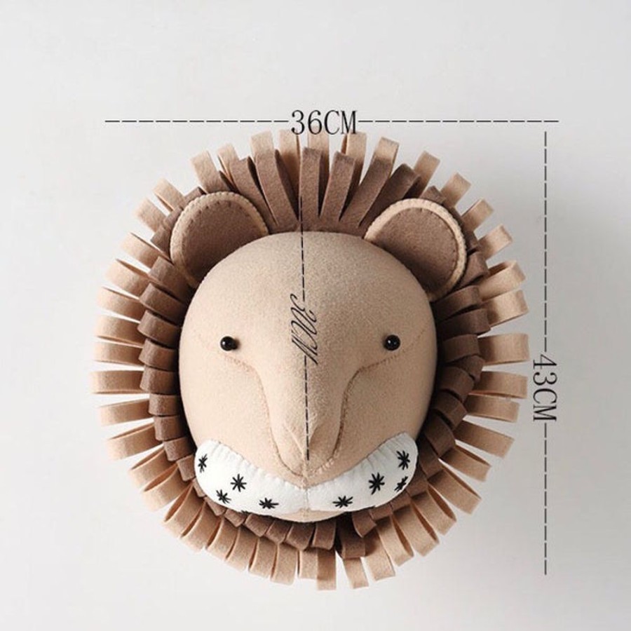 Kids Bedroom Mini me | Lion-Felt Animal Head