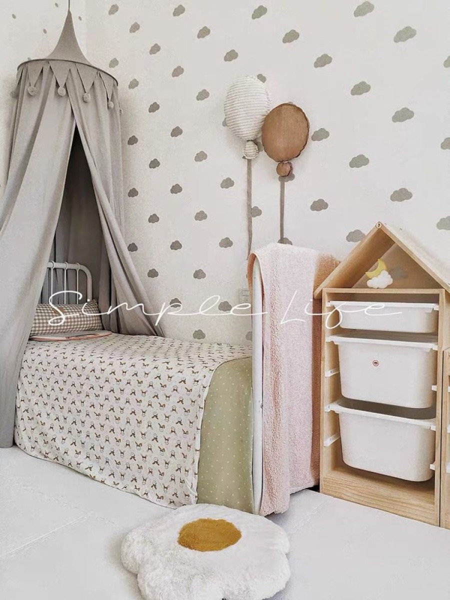 Kids Bedroom Mini Me Ltd | Grey Canopy White