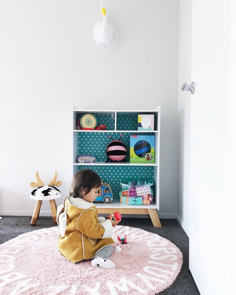 Kids Bedroom Mini Me Ltd | Pink-Round Alphabet Rug