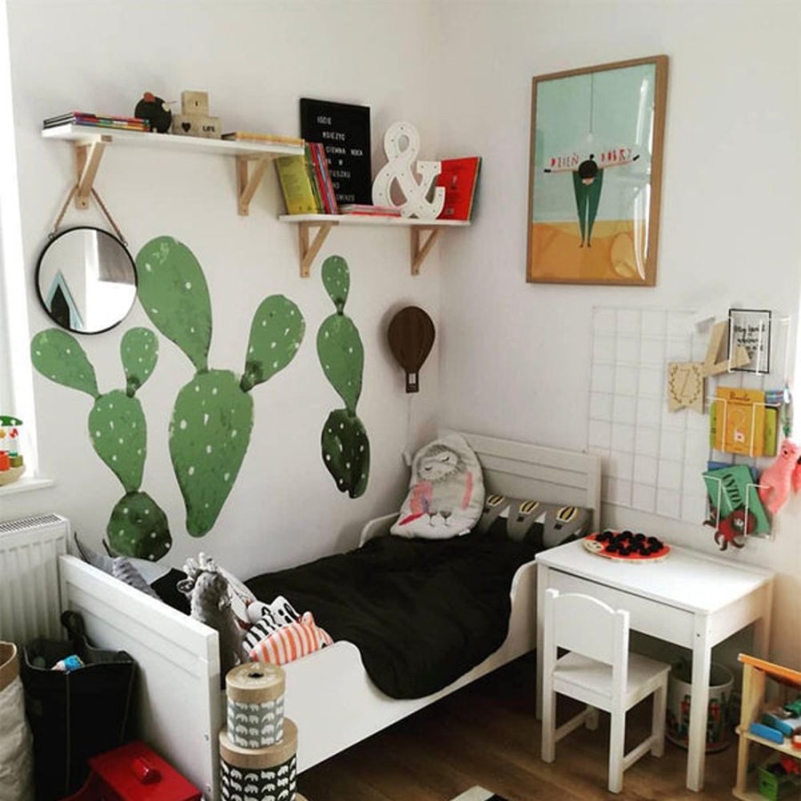 Kids Bedroom Mini Me Ltd | Giant Cactus Sticker Nursery Room Wall Sticker